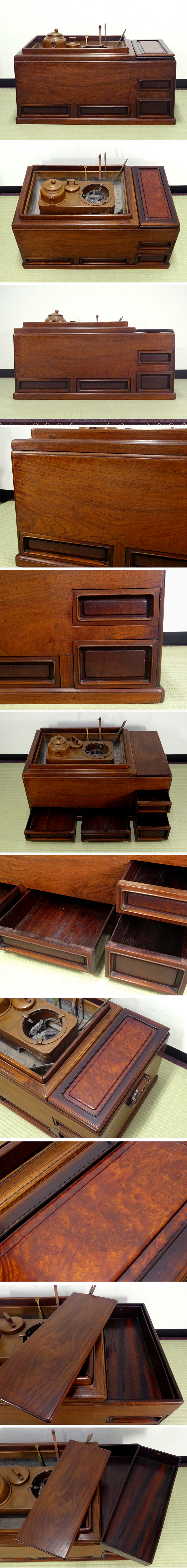 骨董品 玉杢 特大 獅子 木彫り 時代品