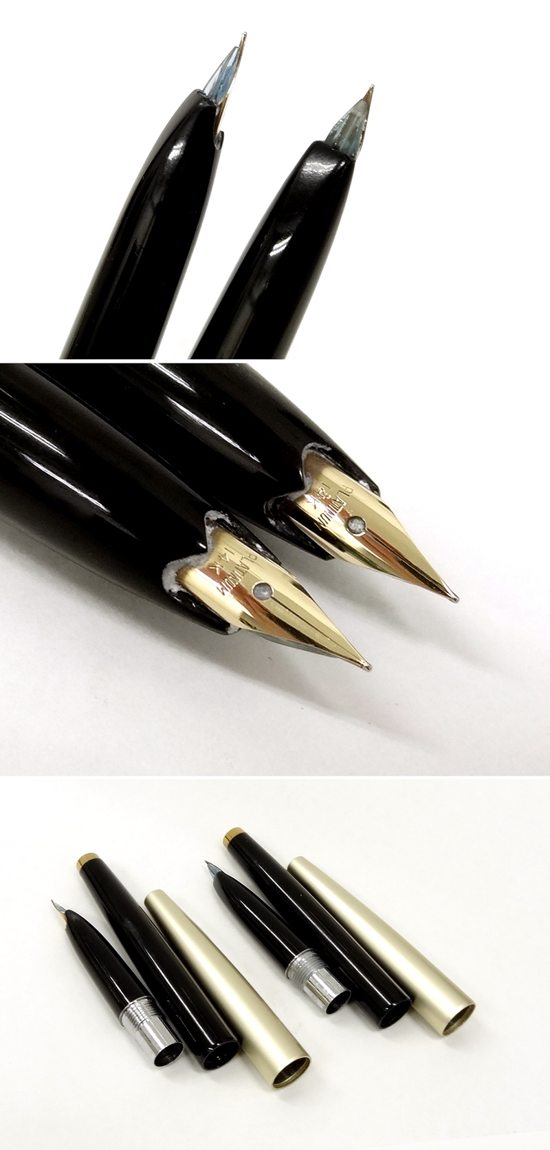 B5687【ヴィンテージ】プラチナ万年筆 ペン先14KWG PLATINAM ペン先14k